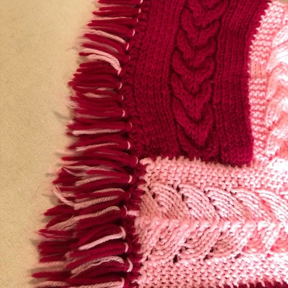 Child’s Pink crochet pancho - Picture 8 of 8